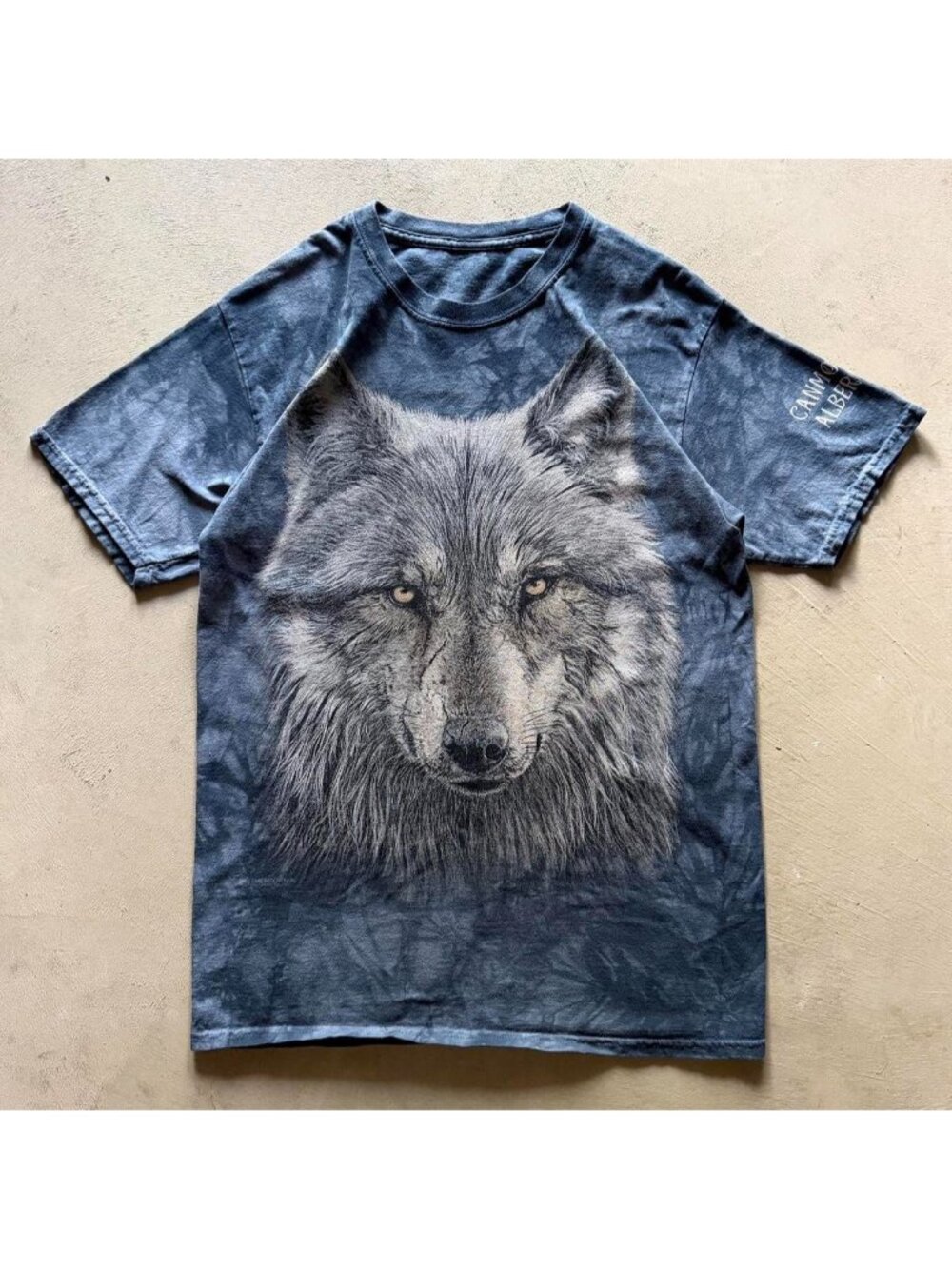 the mountain wolf face graphic tshirt